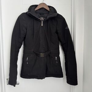 The North Face 550 Women's Winter Jacket Goose Down Hooded with Belt, Size XS